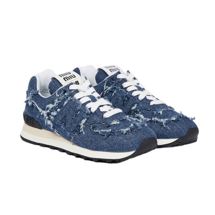 New Balance x Miu Miu 574 'Denim - Colonial Beige'