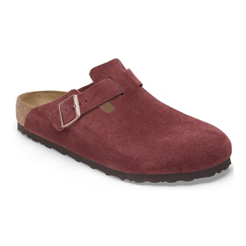 BirkenStock Boston Suede Leather - Zinfandel