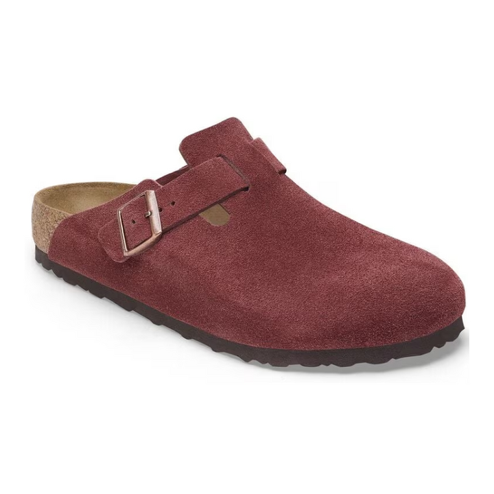 BirkenStock Boston Suede Leather - Zinfandel