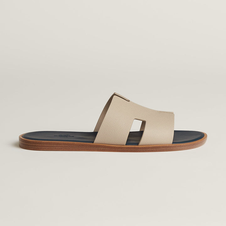 Hermès Izmir sandal 'Blanc Gomme / Bleu Céleste'