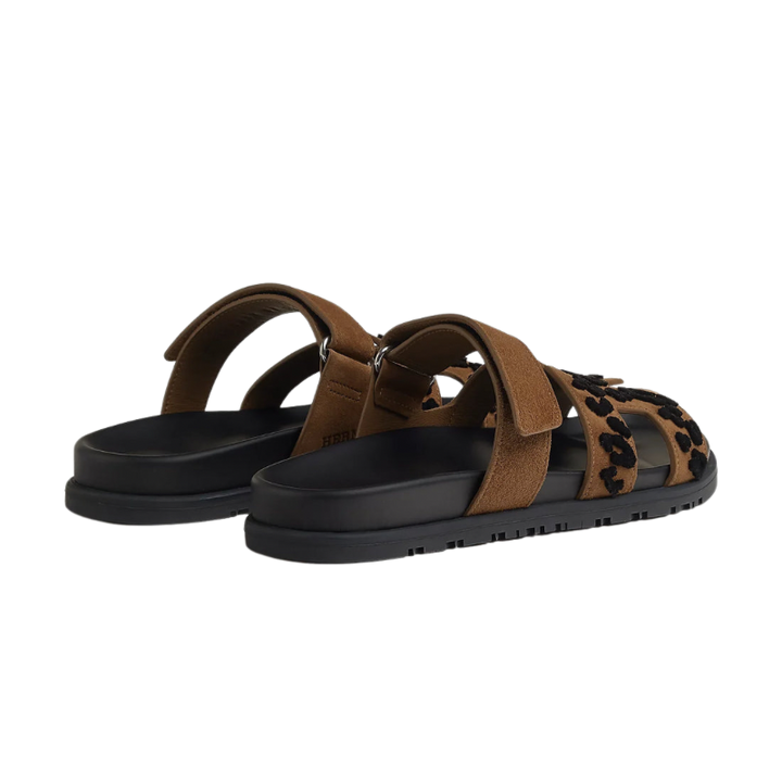 Hermès Chypre sandal 'brun fumé / noir'
